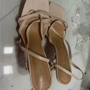 Forever 21 Cream high heels